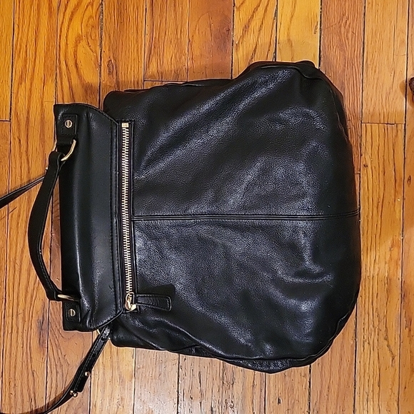 J.Crew Black Leather Messenger Bag. EUC - Picture 7 of 15